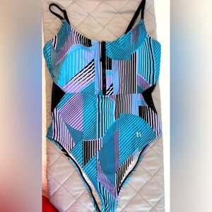 Sports Illustrated Geometric Blue & Lilac Swimsuit